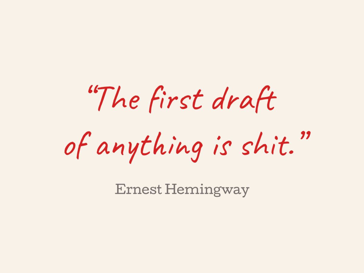 Shitty First Drafts of&nbsp;Design